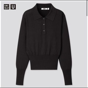 Uniqlo x U knit polo sweater top, size xs